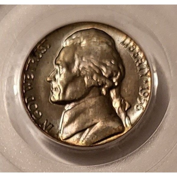 1956 D Jefferson Nickel MS66 PCGS Toned - Picture 3 of 4
